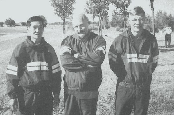 Sølv i 1995: Thieu Cong Bo, Leif Høgberg og Roger Støa
